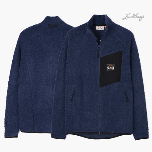 룬닥스 FLOCK 파일 플리스 메리노울 혼방 여성 트레킹 자켓 NV