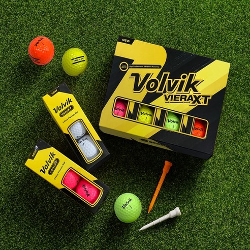 볼빅 비에라 XT 3피스 골프공 12구 (VIERA XT), 컬러혼합, 1개