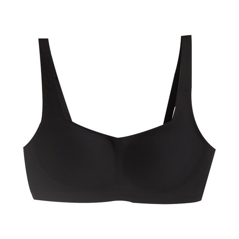 ANKRIC 와이어브라 프랑스어 작은 스퀘어 넥 라텍스 속옷 여성의 원활한 스틸 링 작은 가슴 조끼 조절 가능한 브래지어 얇은 여성