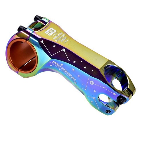 31.8 스템 90mm 자전거 스템 산악 자전거 스템 도로 자전거용 핸들 바 스템 MTB 부품 교체, 90mm., 알류미늄, 화려한