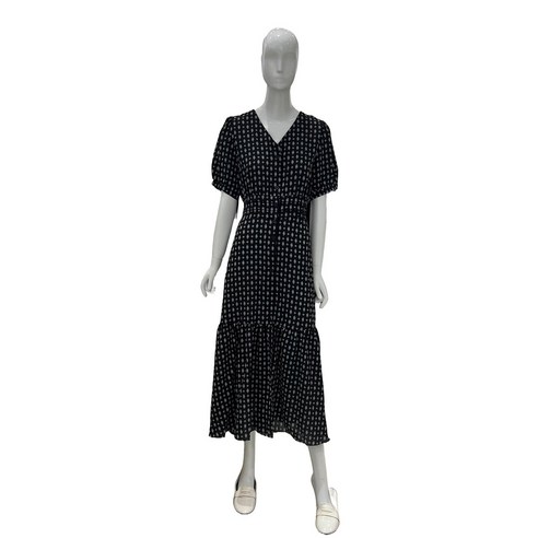 숲 SOUP 패턴 반팔 롱 원피스 SA4OP3C0 259948