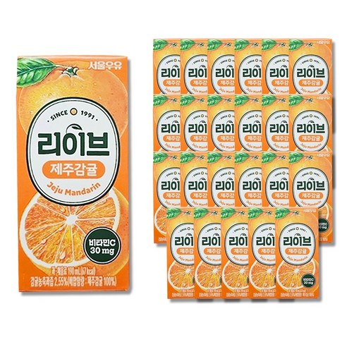 서울우유 리이브 제주감귤 주스