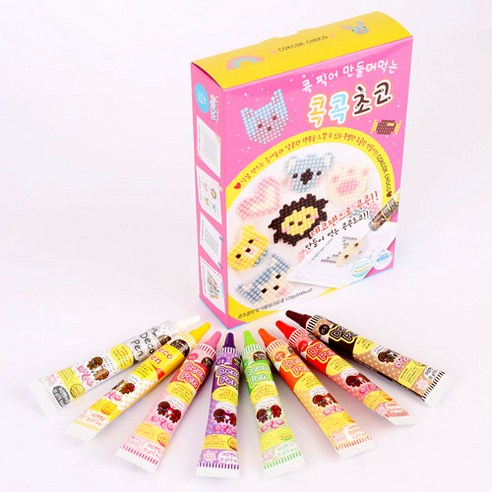 콕콕초코 01 애니멀 120g + 데코펜 8종 세트, 1개