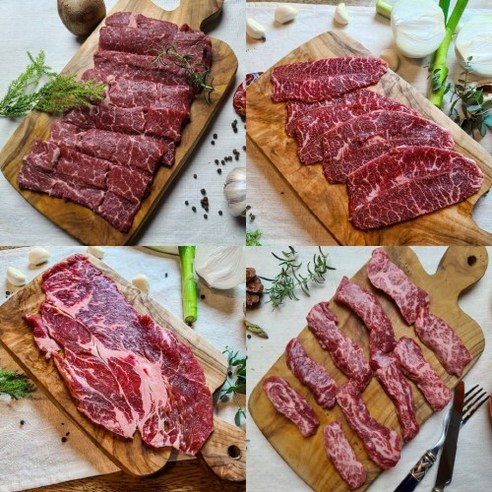 미국산 초이스등급 살치살 갈비살 부채살 등심 특수부위 각 200g 돼지고기가격 착한 가격 신선 배송, 1개
