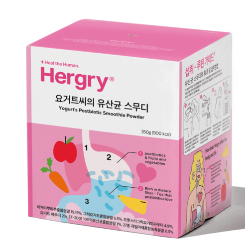 [헐그리]요거트 유산균 스무디, 350g, 4개