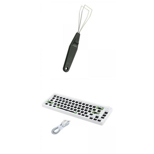 TM680 키보드 키트 화이트 + 키 캡 풀러, 설명한대로, 설명한대로, 설명한대로