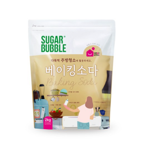 HOMESTORY 슈가버블 단일성분 베이킹소다, 6개, 2kg