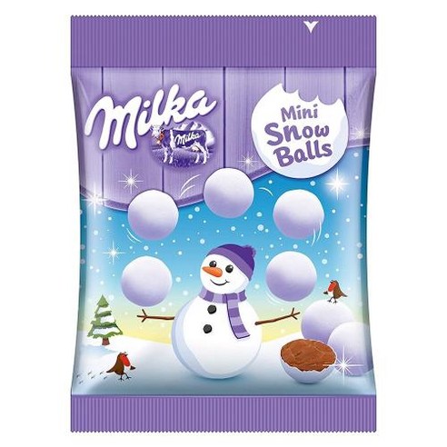 밀카 미니 스노우 볼 초콜릿 초코볼 60g 독일 직구 크리스마스 Milka, 1개