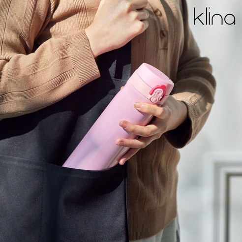 클리나 보온보냉 원터치 텀블러 500ml 에펠/화이트, 화이트, 1개