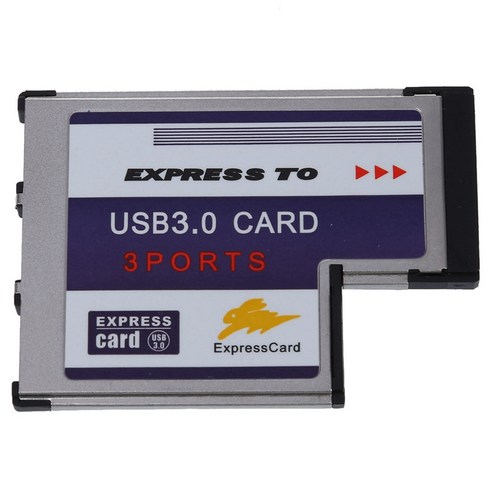 노트북을위한 3 포트 USB 3.0 익스프레스 카드 54mm PCMCIA 익스프레스 카드 새로운, 보여진 바와 같이, 54 mm