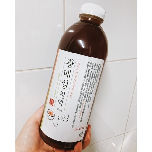 지리산산골 3년숙성 황 매실원액 1000ml 자연발효 숙성 매실액기스 매실청 매실액, 1L, 1개