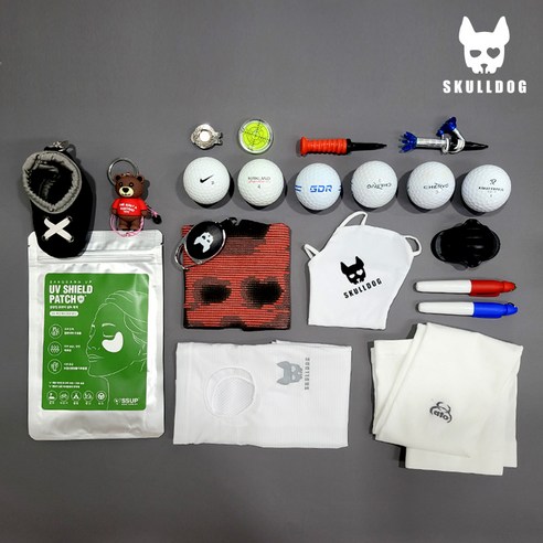 골프 초보자를 위한 필수적인 스컬독 골프 머리올리기 선물 세트