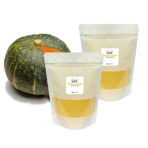 부드럽고 달콤한 국내산 노란 단호박 분말 500g (핸들캡용기) 단호박라떼