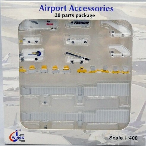 공항디오라마 모형 제이씨윙 400스케일 Airport Accessories 20 Parts Package[제이씨윙-1/400]