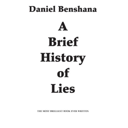 (영문도서) A Brief History of Lies Paperback, Footsteps Press, English, 9781908867391