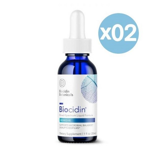 Biocidin Botanicals 바이오시딘 보타니컬 브로드 스펙트럼 액상 30ml 2팩 Broad-Spectrum Liquid, 2개 바이오디피씨