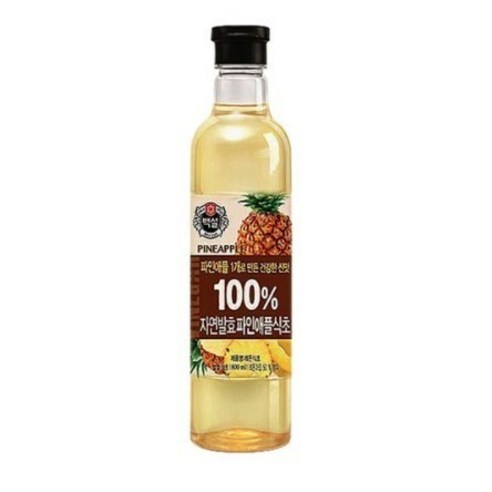 백설 100% 자연발효 파인애플 식초, 800ml, 3개