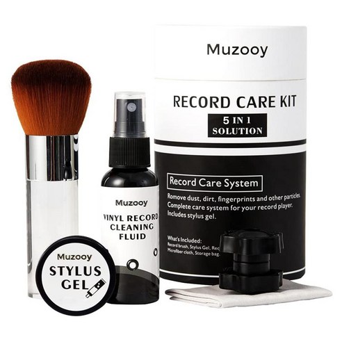 Muzooy Lp 클리너 판청소 레코드 키트 Record Cleaner Kit - 5 In V5