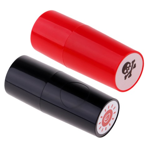 YSSHOP 2 조각 Colorfast 오래 견딘 골프 공 Stamper 감적, 태양과 해골, 설명