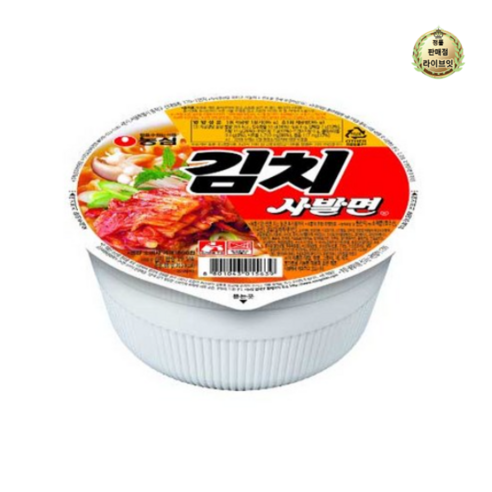   농심 김치 사발면 소컵 86g, 6개