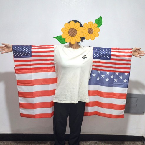오륜기 대한민국 국기 미국 중국 베트남 태국 한국 응원도구 GW몰, 1개, 미국B