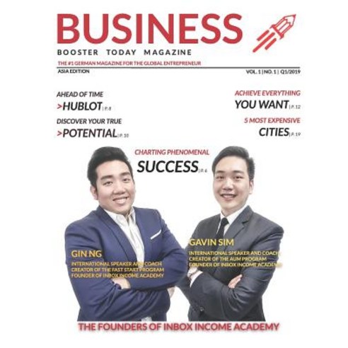 BUSINESS BOOSTER TODAY MAGAZINE - Asia Q1/2019: Asia Edition Paperback, Independently Published, English, 9781796598674