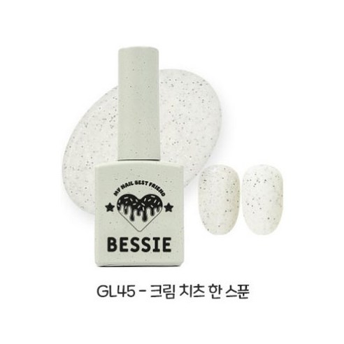 베씨 글리터젤 스위트샵 컬러 젤네일 11ml, 1개, GL45 크림 치즈 한 스푼
