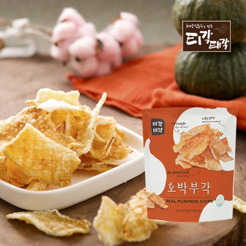 티각태각 해양심층수로 맛을 낸 호박부각, 3개, 60g