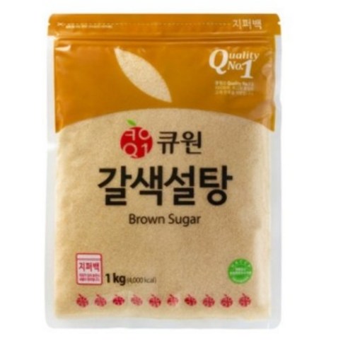 큐원 갈색설탕, 1kg, 6개