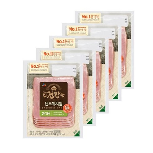 CJ제일제당 [CJ제일제당] 더건강한 샌드위치햄 90g x 5개, 90g, 5개