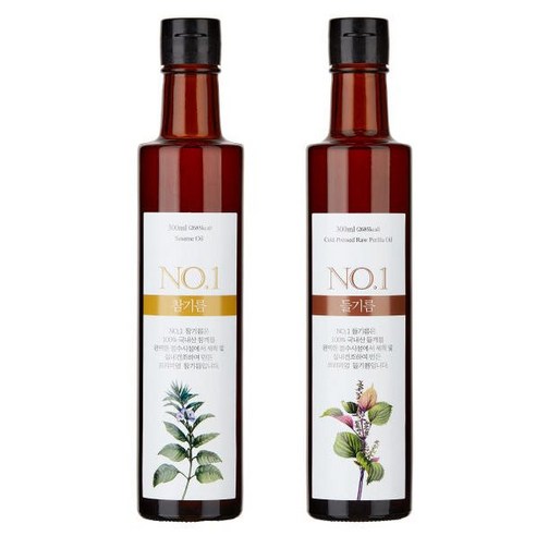 국산100 앤오일 저온압착 당일착유 참기름 들기름 생들기름 생참기름, 국산생들기름180ml