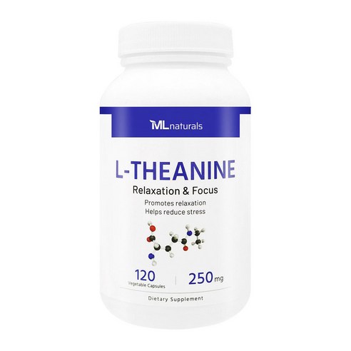 마이라이프내추럴스 L-테아닌 250mg 릴랙세이션 & 포커스 베지터블 캡슐, 1개, 120정