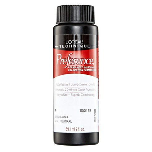 로레알 프리퍼런스 퍼머넌트 헤어컬러 59.1ml, 7 Dark Blonde, 1개