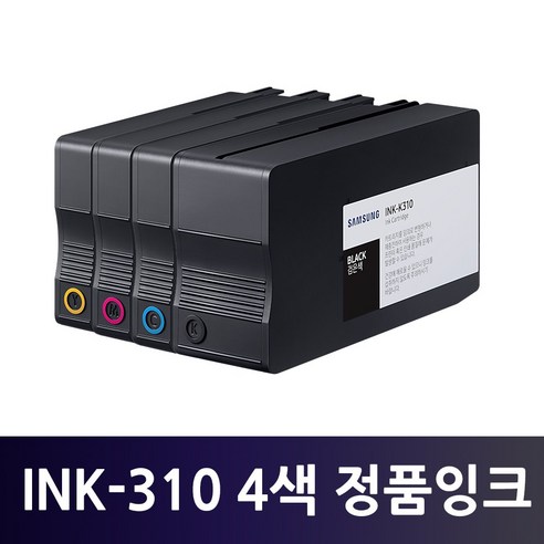 [삼성정품 번들잉크] INK-K310 INK-C310 INK-M310 INK-Y310 4색세트(초기화완료)/SL-J3520W SL-J3523W SL-J3525W SL-J3560FW, 검정 + 파랑 + 빨강 + 노랑, 1개