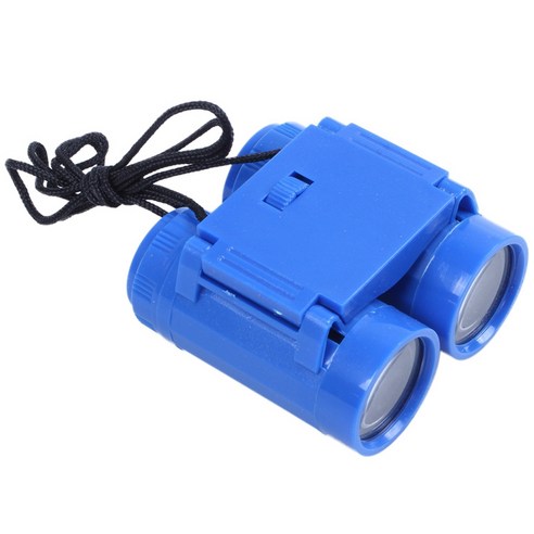 아이 키즈 플라스틱 26mm는 2.5 배 접이식 쌍안경 망원경 장난감 블루 X, 하나, 푸른