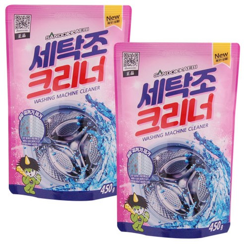 산도깨비 세탁조 세정제 클리너 450g, 2개