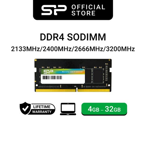 실리콘파워 DDR4 2400 MHz 노트북용 램 패키지, 8GB*2