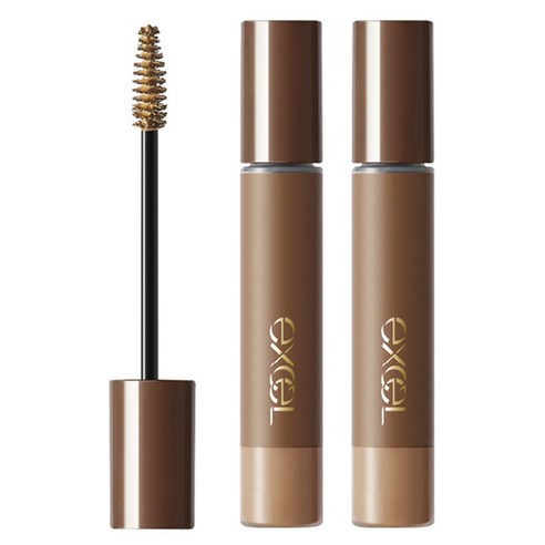 사나엑셀 컬러 온 아이브로우 마스카라 4g, 내추럴 브라운, 2개