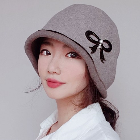 이코마켓 국산고급 가을 겨울 여성두건 양모 울모자 울비니 울벙거지 중년 벙거지모자 버킷햇 엄마모자 할머니 방한모자