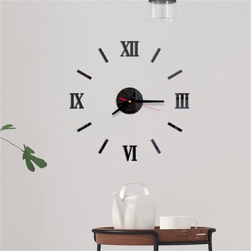 [XIG] Наклейки На Стену 3d Diy 로마 숫자 아크릴 거울 벽 스티커 시계 홈 장식 벽화 벽시계 현대 디자인, A_우크라이나