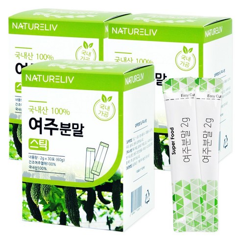 네이쳐리브 국내산 여주분말, 60g, 3개 여주 분말 효능