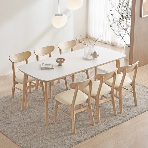 우아함과 내구성의 완벽한 조화: 핀란디아 데니스 포세린 세라믹 식탁세트