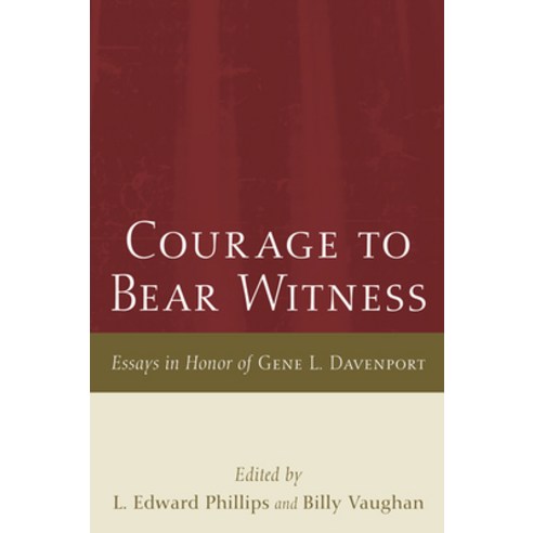 Courage to Bear Witness Hardcover, Pickwick Publications, English, 9781498253239
