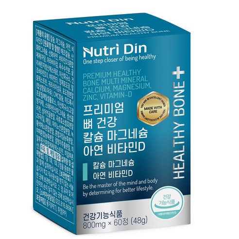뉴트리딘 프리미엄 뼈 건강 칼슘 마그네슘 아연 비타민D, 1개, 60정