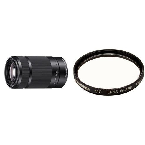 Sony 소니 표준 줌 E 55-210mm F4.5-6.3 OSS E-Mount 렌즈, 렌즈 + 렌즈 필터