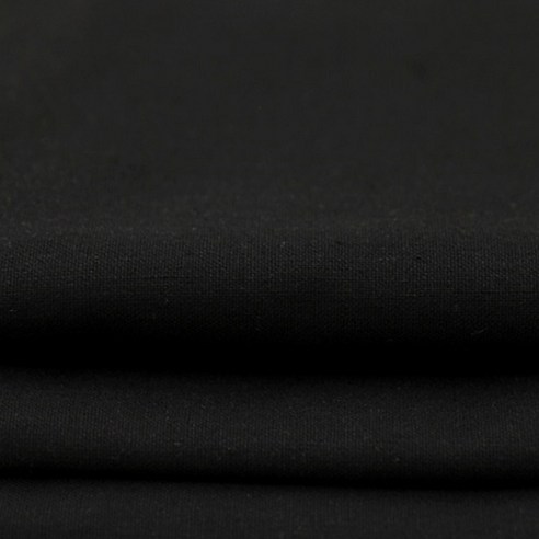 프리미엄 솔리드 컬러 코튼 패브릭 DIY 퀼트 공예 패치 워크 쿠션 커버, 블랙