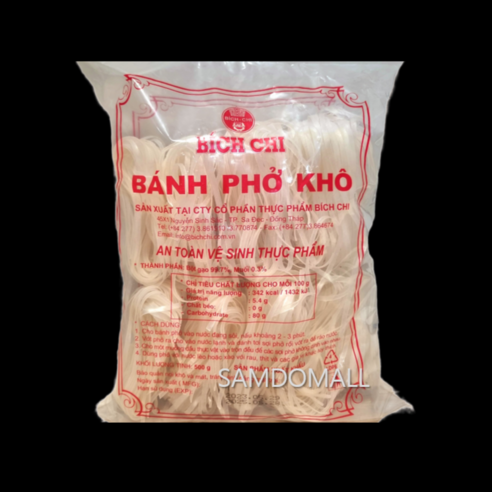 Vmart 비치치 베트남 반포코 쌀국수 banh pho kho 500g (4~5인분)  500g, 1개