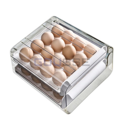 구스 계란 보관함 냉장고 보관함 서랍형 깔끔 에그 트레이 32구