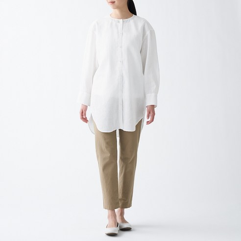 무인양품 MUJI 여성 리넨 워싱 튜닉 BCJ08A1S