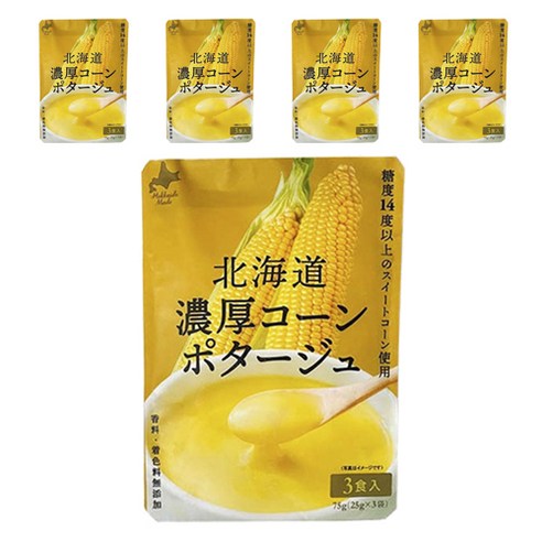 블레싱오브홋카이도 진한 콘 포타주 3개입, 5개, 75g
